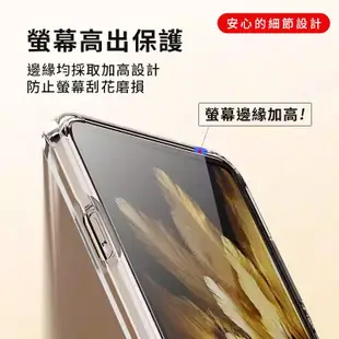 超低價【快速出貨】 OPPO Find N3 Flip 防摔氣囊透明軟殼 摺疊折疊手機殼 保護殼 透 (7折)