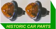 2 Amber Flasher Light Units for Austin Morris MINI MOKE 1962-68 replc Lucas L594