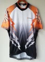 Nuckily Cycling Shirt Coolmax Full Zip Pockets Men's XXL