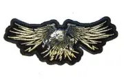 FLYING EAGLE WINGS EMBROIDERED PATCH P0002 iron on sew biker JACKET patches NEW