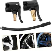 2Pcs Car Adapter for Tyre Inflator Quick Connect Nozzle for Motorcycle and Bicycle Lightweight and Easy to Install for Maintaining Tire Pressure