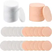 24 PCS Round Flat Makeup Sponge Applicator - Face Paint Foam Latex Foundation Cosmetic Sponges for Washing, Cleansing and Applying Makeup