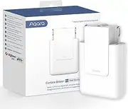 Aqara Curtain Driver E1 (Rod Version), Smart Curtain Motor with App & Voice Control, Quiet Operation, work with Different Rod Types, Compatible with HomeKit, Alexa, and Google Assistant