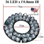 36 Infared 0.8mm 45 Degrees spread Clear LED Board for Bullet CCTV Cameras