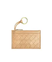 Bottega Veneta Intrecciato Key Pouch One size Nude