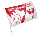 Sydney Swans AFL GAME DAY Pole Flag Banner