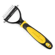 All-In-One Pet Grooming Tool | Metal Undercoat Rake, Dematting & Detangling C...