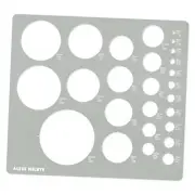 No.200 Metal Circle Template Metric, Circle Tracers for Drawing, Ruler,