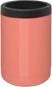 True North Insulated Can Cooler, Fits All 12 oz Cans and Bottles, Beach Coral