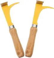 SEWOART 2pcs Bee Hive Scraper Tool Stainless Steel Lifter with Handle Essential Beekeeping Equipment for Efficient Hive Maintenance and Lid Separation