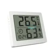 Digital Thermometer Hygrometer With Time Display Temperature and humidity meter