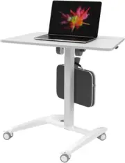 Altus Premium Sit-Stand Desk Mobile Laptop Table Adjustable Height Office Rollin