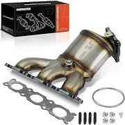 Left Exhaust Manifold Catalytic Converter with Gasket Kit Direct-Fit Compatible with Volvo XC60 2010, S80 2007-2010, V70 2008-2010, XC70 2008-2010 & Land Rover LR2, 3.2L, E.P.A. Compliant