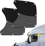Fravsiu Sunscreen for Car, Sun Semi-Truck - 2X Car Tint Semi-UV Blocking | Removable Auto Rear Protector for Baby Safety in Vehicle Adjustable