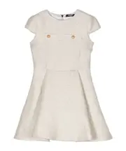 metallic mini dress 14Y gold and silver