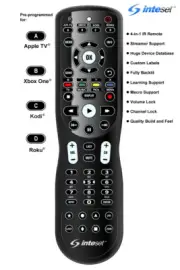 Inteset 4-in-1 Universal Backlit IR Learning Remote for use with Nvidia Shield,