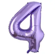 40inch Purple Helium Foil Number Balloons Large Figures Inflatable Balls Baby...
