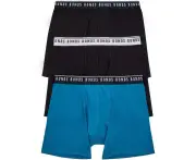 Bonds Men's Underwear Cotton Stretch Trunk 3 Pack - Navy/Black/Black