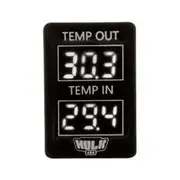 Hulk 4x4 Dual Temperature Gauge with White LED Illumination - HU1388W