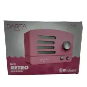 Retro Styled Mini Bluetooth Speaker Pink