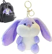 [Generic] Bunny Keychain, Plush Bunny Keychain, Animal Keychain, Soft Rabbit Stuffed Animal Keychains, Pendant for Bag, Home Decor for Purse Accessories