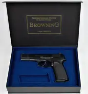 PISTOL GUN PRESENTATION CUSTOM DISPLAY CASE BOX for BROWNING HP-DAO or BDAO 9 mm