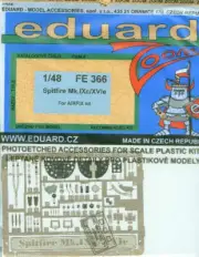EDUFE366 1:48 Eduard Zoom Color PE - Spitfire Mk IXc / XVIe Detail Set (AFX