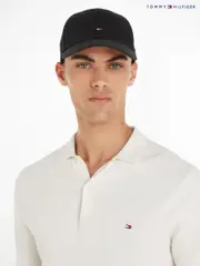 Tommy Hilfiger Black Classic Baseball 100% Cotton Cap (590157) | $92