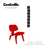 Marvelous Coolsville Vertical Hanging Art Mobile Black Mid Century Modern Retro