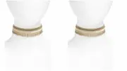 Nordstrom Treasure and Bond Women's Seed Fringe Choker Necklace NWT 89.00 white