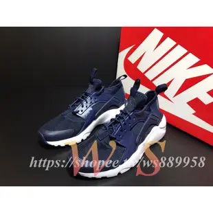 【WS】NIKE AIR HUARACHE RUN ULTRA (GS) 藍 大童 慢跑鞋 武士鞋 847569-416