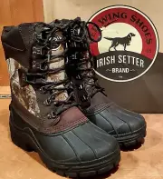 Irish Setter 2860 Insulated Waterproof Boots Size 8D (Soft Toe)