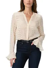 Paige Pepita Silk Blend Blouse