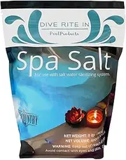 Dive Rite in Hot Tub Salt and Spa Salt for All Salt Water Systems Including Hotspring, Jacuzzi, Caldera, and Chloromatic - 8 Pounds