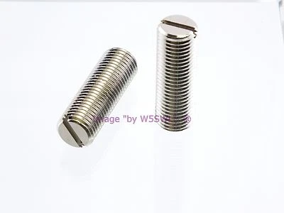 3/8-24 Antenna Spring Stud All Thread Slotted End 2-Pack - by W5SWL