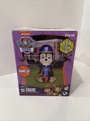 Paw Patrol CHASE HALLOWEEN Indoor/Outdoor Inflatable 4.2' Self-Inflates Lights