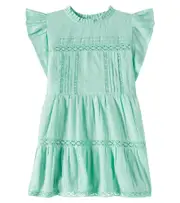 [The New Society] The New Society Corfu tiered cotton dress Y 8 green