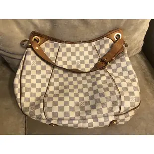 LV Louis Vuitton 白色棋盤格金牌南瓜包 N55215