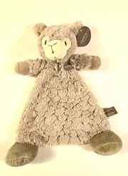Demdaco Luna Llama Plush Lovey Rattle Security Baby Blanket 13"