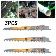 3Pcs Reciprocating Saw Blades Set Blade 150mm HCS Wood Cutting-Sharp