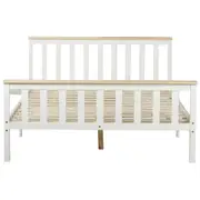 Glebe Pine Wood Double Bed Frame 240kg Weight Capacity White