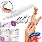 Electric Nail Art Grinder Polisher Manicure Set Battery Drill Tips Kit File Hot