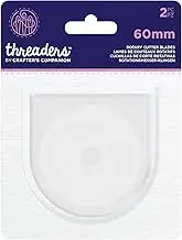Threaders Universal 60mm Fabric Rotary Cutter Blades (2pk), Silver