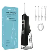 310ML Water Flosser Dental Oral Irrigator USB Charger 4 Mode Portable Water Jet Floss Tooth Pick Waterproof Teeth Cleaner 4 Tips