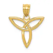 14K Yellow Gold Trinity Symbol Charm