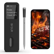 Wireless Digital Meat Thermometer for Grilling with iOS & Android Read App