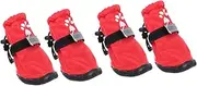 FIXOSHEE 4Pcs Dog Shoes Slip Outdoor Footwear for Breeds for Rainy Days Protects Paws from Dirt and Scratches for Retriever