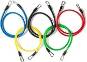 13 PCS Resistance Band Set Yoga Pilates Abs Exercise Fitness Tube Workout Bands