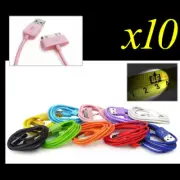 10X 10-COLOR 6FT USB 30PIN CABLE DATA SYNC CHARGER FOR GALAXY TAB 7 8.9 10.1