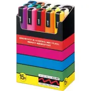 Mitsubishi Uniball Posca PC-5M 15 Marker set
